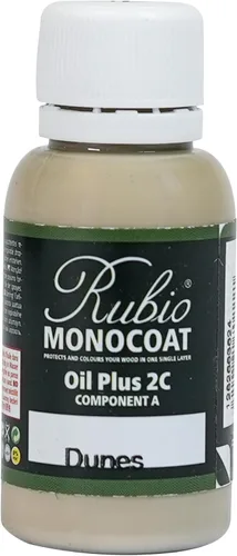 Vista 128 de Rubio Monocoat Muestra de Tinte y Acabado para Madera - Niebla 5% Aceite Plus Parte A Aceite de linaza para madera de secado rápido y ecológico
