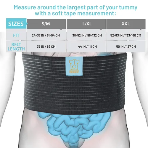 Vista 5 de Everyday Medical Faja abdominal poscirugía para hombres y mujeres, soporte de compresión de estómago de grado médico para cirugías de cintura