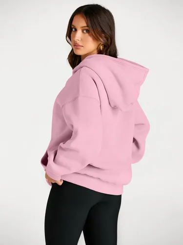 Vista 212 de Trendy Queen - Sudaderas extragrandes con capucha para mujer, suéteres de manga larga, sin botones, de vellón, de otoño, ropa de invierno