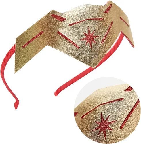 Vista 3 de Carkno Disfraz de tiara para niñas, diadema de superhéroe para mujer, accesorios de disfraces de Halloween