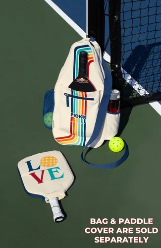 Vista 7 de STEEL MILL AND CO. Bolsas de pickleball para mujeres y hombres, bolsa de pickleball unisex con capacidad para 4 paletas de pickleball, bolsa