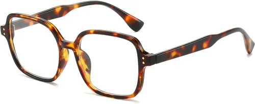 Vista 6 de LJCZKA Lentes cuadrados de bloqueo de luz azul para mujeres y hombres, lentes rectangulares retro de los años 90 para juegos de computadora