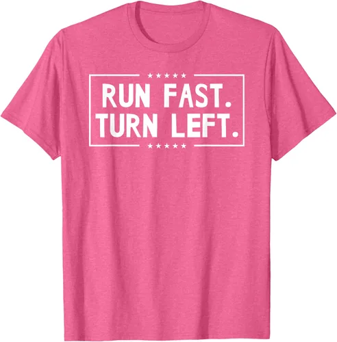 Vista 28 de Run Fast Turn Left - Camiseta para correr de pista y campo