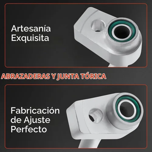 Vista 3 de A-Premium - Conjunto de manguera de línea de descarga A/C compatible con Ford