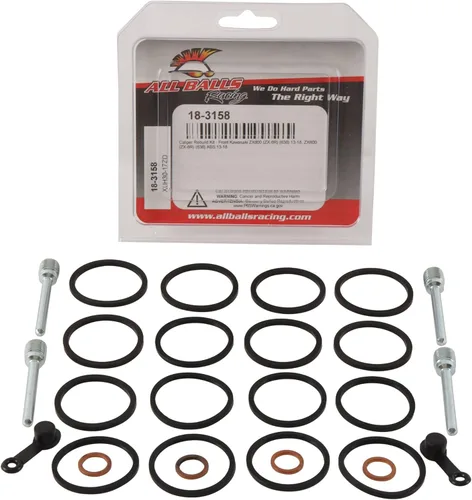 Vista 3 de All Balls Racing 18-3158 Kit de reconstrucción de pinza delantera compatible con/repuesto para Kawasaki ZX 6R (ZX 600R) 2013, ZX 6R (ZX 636E)