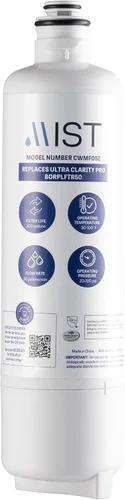 Vista 8 de Mist Ultra Clarity Pro Filtro de agua de repuesto compatible con Bosch BORPLFTR50, filtro de agua para refrigerador compatible con BORPLFTR55