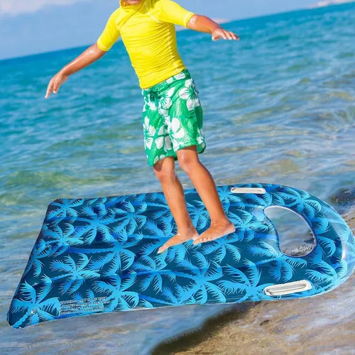 Vista 4 de kowaku Bodyboards - Tabla de surf inflable para niños para piscina deslizante y tobogán, tabla de surf flotante, tabla de surf portátil con asa