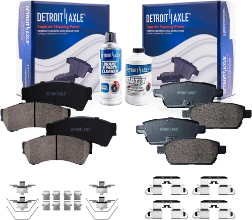 Vista 17 de Detroit Axle - Pastillas de Freno Delantero para Nissan Altima Maxima Sentra 350Z Cube Juke Versa INFINITI G35 I30 I35 Suzuki SX4 Crossover