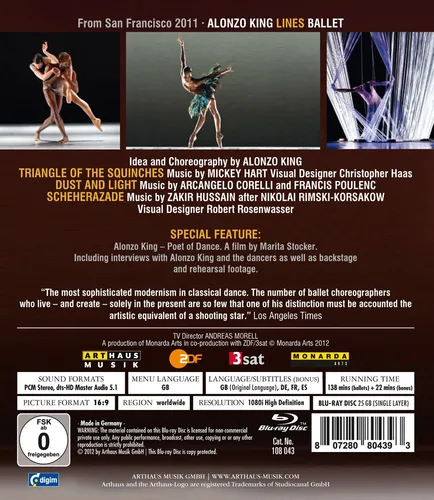 Vista 3 de Poulenc, Francis - Alonzo King Lines Ballet Blu-ray
