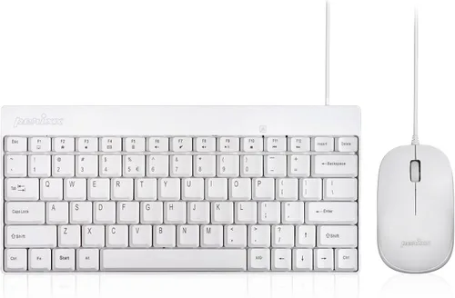 Vista 12 de Perixx PERIDUO-712B Set de Teclado y Ratón Inalámbrico Mini, Negro, Diseño de Teclado Inglés de EE. UU