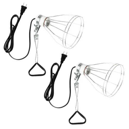 Vista 11 de Simple Deluxe Enchufe de luz de abrazadera con reflector de aluminio de 5.5 pulgadas, apto para lámpara de máximo 60 vatios (sin bombilla incluida)