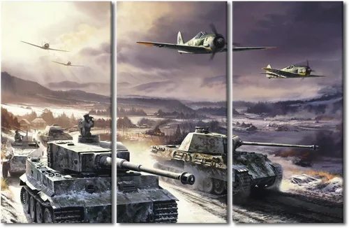 Vista 35 de Lienzo decorativo para pared de niños, decoración de dormitorio de adolescentes de la Segunda Guerra Mundial, imágenes en pared para decoración