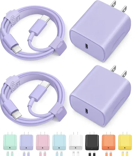 Vista 17 de Cargador de carga rápida USB C de 3 pies para iPhone 17, 16, 15, carga rápida, paquete de 2 unidades para iPhone 17/17 Plus/17 Pro/17 Pro Max/iPhone