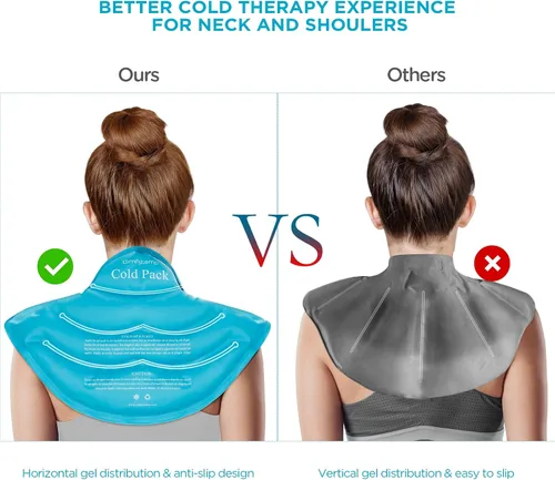 Vista 4 de Comfytemp Paquetes de bolsas de hielo y almohadillas térmicas para el cuello y el hombro