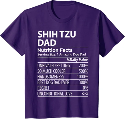 Vista 27 de Shih Tzu Dad - Camiseta divertida para dueño de perro Shih Tzu, Negro