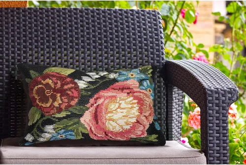 Vista 31 de Liora Manne Marina - Almohadas de fácil cuidado para interiores y exteriores, 12 x 18 pulgadas, color verde Verde Libre de Abejas