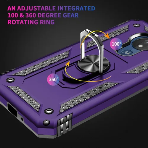 Vista 2 de Funda protectora para Moto G7 Power para Motorola Moto G7 Power, color morado