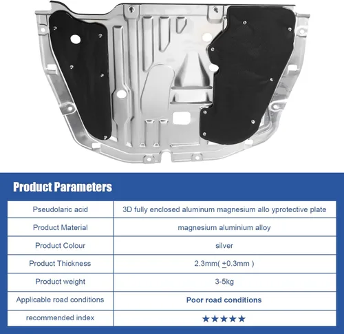 Vista 2 de Protector contra salpicaduras del motor compatible con Honda Civic 2016 2017 2018 2019 2020 2021, cubierta protectora bajo el auto OEM 74110-TBA-A00