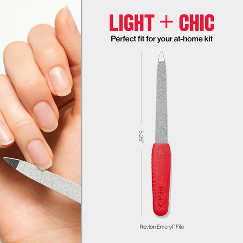 Vista 5 de Revlon Lima de uñas compacta Emeryl, color rojo, 1 unidad
