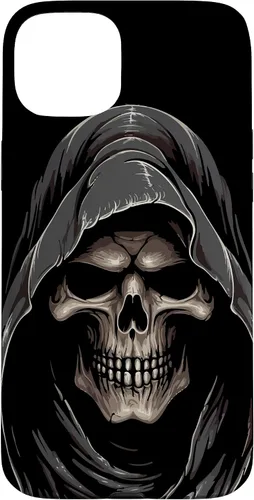 Vista 9 de Carcasa con capucha de fantasma de calavera para iPhone 17