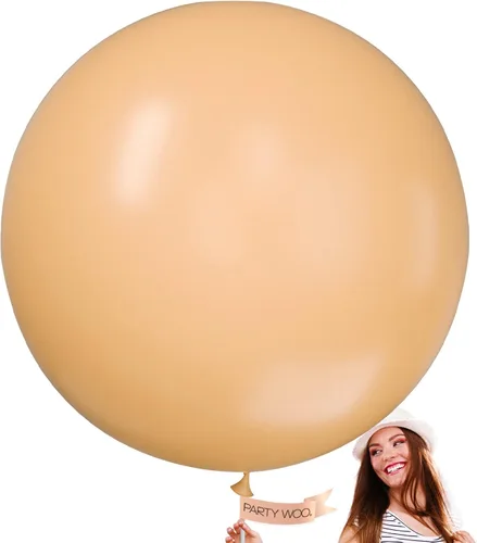 Vista 11 de PartyWoo Globos color nude, 50 globos bohemios de color albaricoque de 5 pulgadas, globos beige para guirnalda de globos o arco de globos como