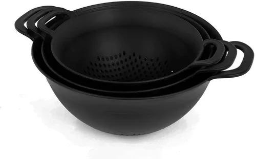 Vista 2 de Mintra Home Coladores 3pk (surtido de 3 unidades, negro)