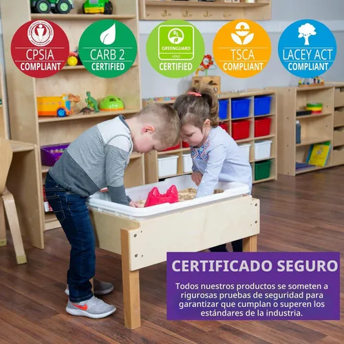 Vista 5 de Wood Designs WD11810 mesa para agua o arena con recipiente superior