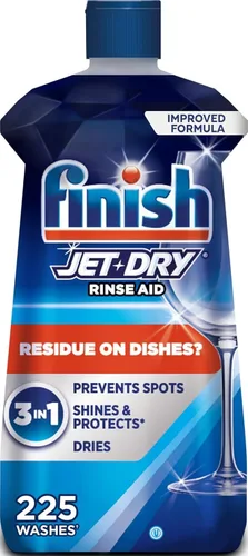 Vista 11 de Finish Jet-Dry Abrillantador para Lavavajillas, Compatible con Detergente para Lavavajillas, Previene Manchas y Residuos, Seca, Abrillanta