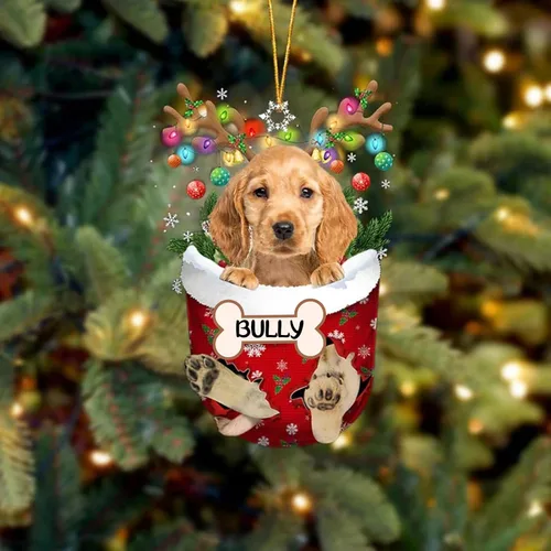 Vista 111 de IZI POD Affenpinscher Adorno de Navidad personalizado para perro, adorno de bolsillo de nieve para perro para árbol de Navidad, adorno acrílico