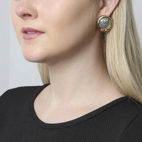 Vista 3 de Ben-Amun - Colección de monedas romanas de Nueva York, joyería de moda, collar, anillo, pulsera, chapado en oro 24