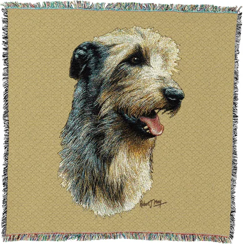 Vista 15 de Pure Country Weavers Robert May - Manta cuadrada para regazo de sabuesos afganos, regalo para los amantes de los perros, manta de tapiz tejida