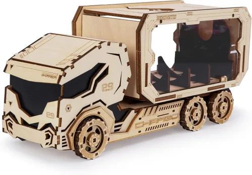 Vista 12 de Rompecabezas de madera 3D para adultos, rompecabezas mecánico de coche de playa, kit de construcción de modelo de vehículo de bricolaje, juguete