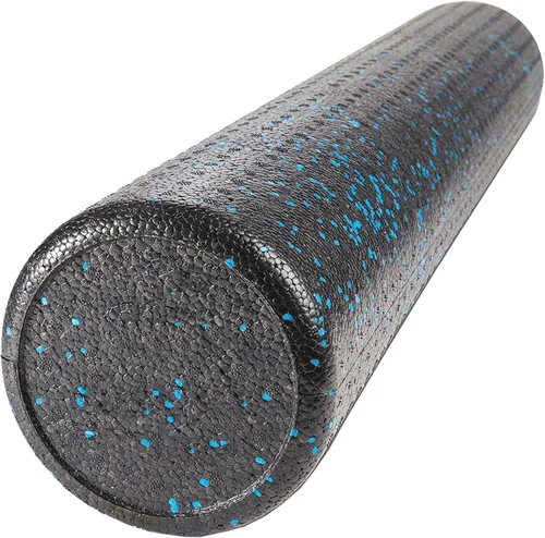 Vista 13 de JFIT High Density Foam Roller – EPP Deep Tissue Massage Roller for Muscle Recovery, Myofascial Release & Stretching Azul solido