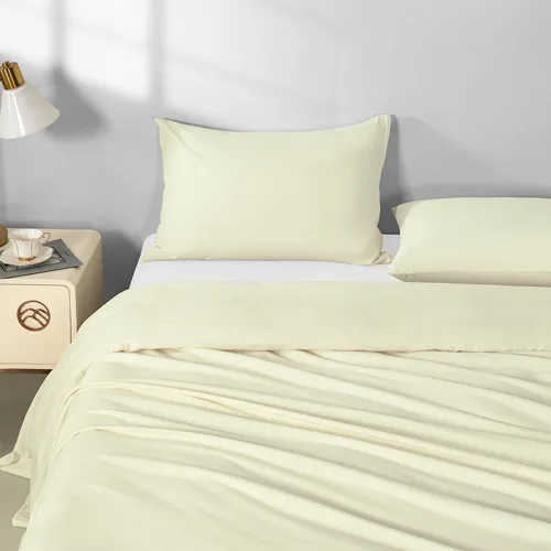 Vista 2 de Paquete de 2 fundas de almohada de microfibra con cremallera, suaves y cómodas, no se encogen, color beige, juego de 2 fundas de almohada estándar