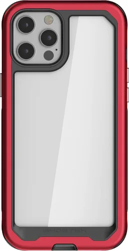 Vista 162 de Ghostek ATOMIC - Funda delgada para Galaxy S21 con parachoques de metal de aluminio y diseño trasero transparente, protección resistente que absorbe