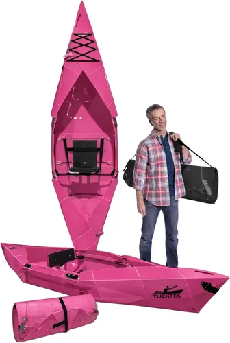 Vista 6 de Tucktec Kayak plegable PRO de 10 pies – Kayak plegable de tamaño completo – Kayak portátil para adultos – Fabricado en Estados Unidos