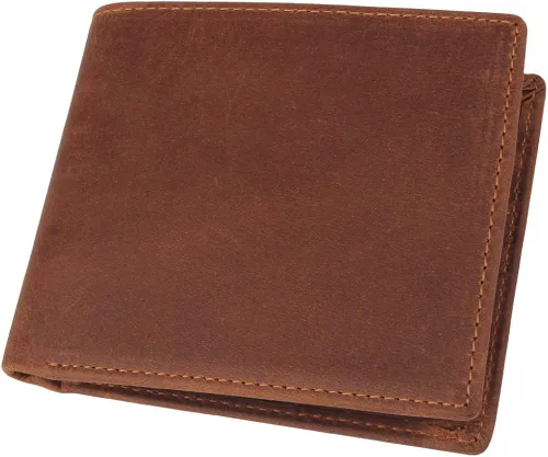 Vista 4 de awofer - Billetera de piel para hombre, el regalo perfecto para hombre, regalo del día del padre, regalos para papá, hijos