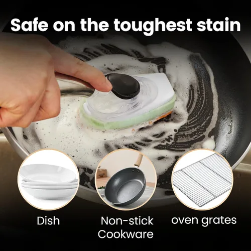 Vista 4 de Gourmet Easy Dishwand Sponge Refills for Soap Dispenser, Non-Scratch, 3Pack