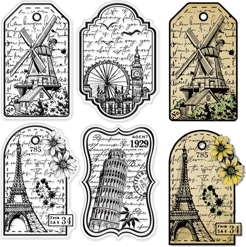 Vista 28 de Sellos transparentes de CRASPIRE para el día de San Patricio Hoja de trébol Sellos transparentes para álbum de recortes para hacer tarjetas DIY