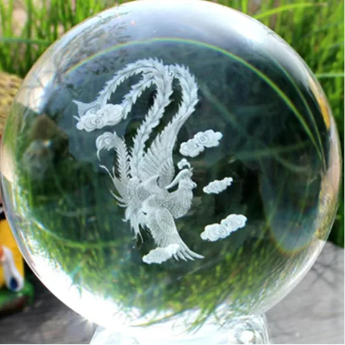 Vista 5 de Baoding - Bolas de masaje chino de 1.57 pulgadas para terapia de manos, alivio del estrés, bolas de cristal de dragón y fénix