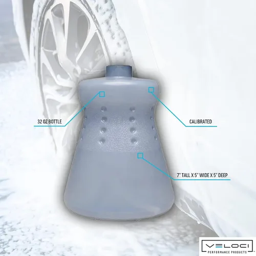 Vista 4 de MTM Hydro Botella de repuesto para cañón de espuma de cuello estrecho, 32 oz. Grado comercial