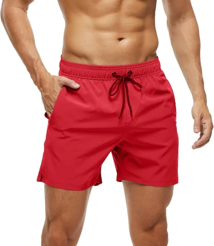 Vista 3 de Traje de baño para hombre, para gimnasio, atletismo, entrenamiento, correr, deportes, golf, descanso, ropa casual de verano y playa