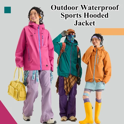 Vista 2 de Abrigos de otoño e invierno 3 en 1 con capucha, chaqueta de esquí de nieve 2026, impermeable, resistente al viento, forro polar, para mujeres y Negro