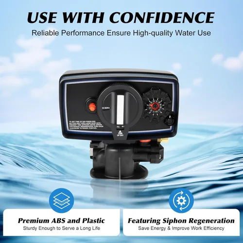 Vista 2 de Válvula de control de suavizante de agua para toda la casa con cabezal de control digital automático de alto rendimiento 5600 Válvula de control