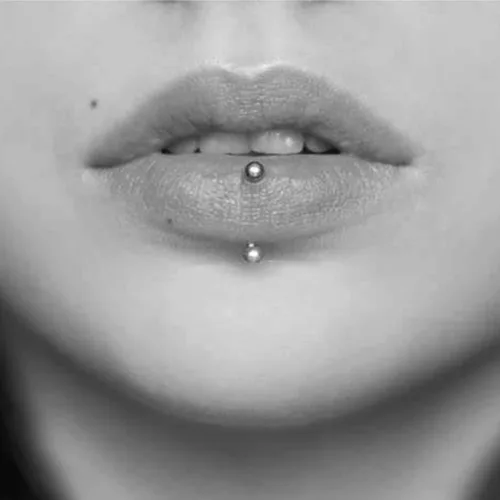 Vista 6 de MODRSA Rook - Piercing para mujer, aretes para cejas, acero quirúrgico, joyería vertical para labret de 0.63 onzas, 0.49 oz, barra curvada, Snug
