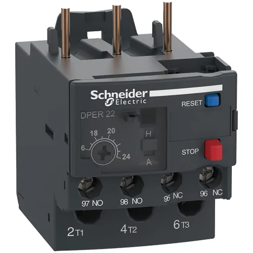 Vista 17 de Schneider Electric DPER32 Easy TeSys Relé de sobrecarga térmica con reinicio manual/automático, terminales de abrazadera de tornillo Se utiliza