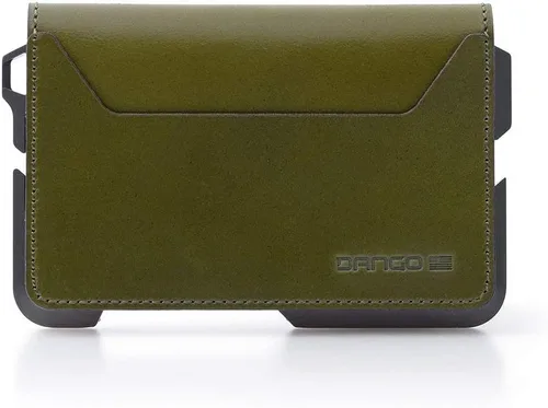 Vista 2 de Dango D01 Dapper EDC Wallet - Hecho en Estados Unidos - Cuero genuino, aluminio CNC y bloqueo RFID