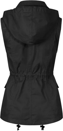 Vista 3 de MixMatchy chaleco con cordón para mujer, ligero, holgado, chaleco utilitario
