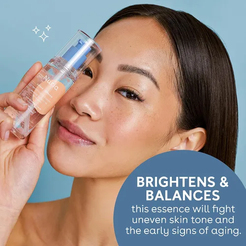 Vista 3 de Nuria - Defiende la esencia protectora de la piel, esencia facial ligera rica en antioxidantes con ginseng, algarroba y niacinamida, 1.7 fl oz/1.7