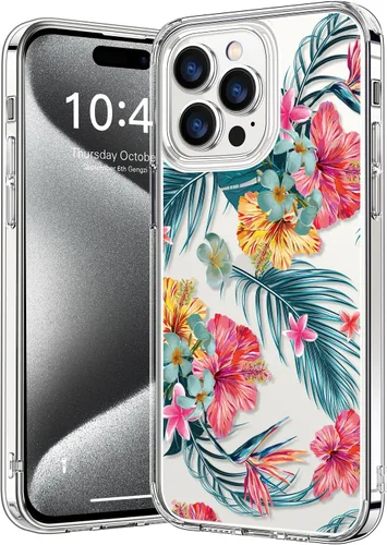 Vista 36 de bicol - Funda protectora a prueba de golpes para iPhone 15 Plus, funda delgada de acrílico transparente y diseños modernos para niña y mujer, 6.7